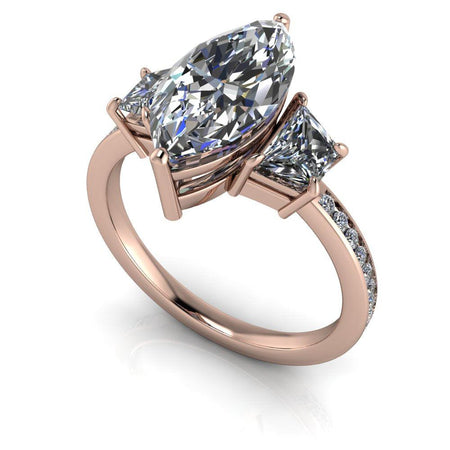 10kt rose gold Engagement Ring Bel Viaggio Designs, LLC