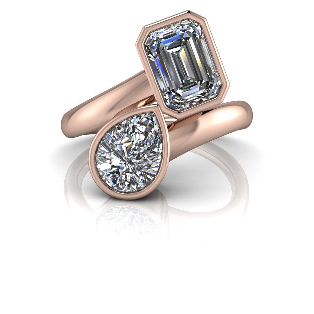 10kt rose gold Engagement Ring Bel Viaggio Designs, LLC