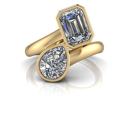 10kt yellow gold Engagement Ring Bel Viaggio Designs, LLC