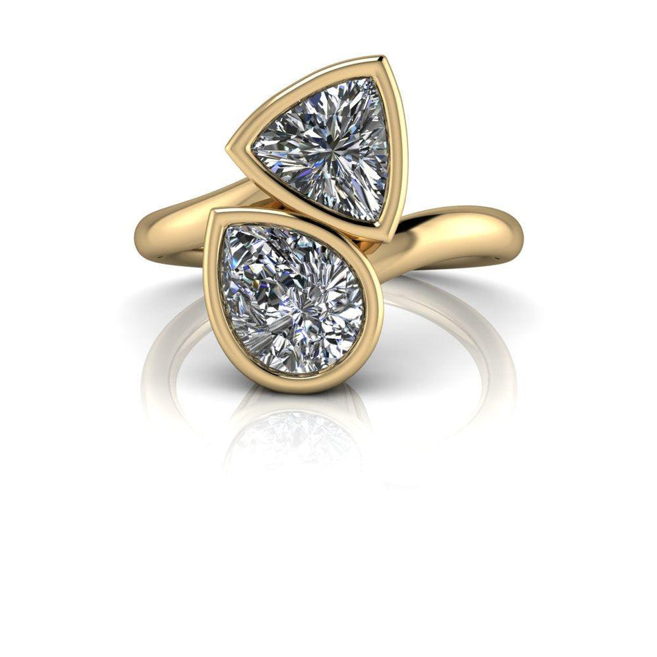 10kt yellow gold Engagement Ring Bel Viaggio Designs, LLC