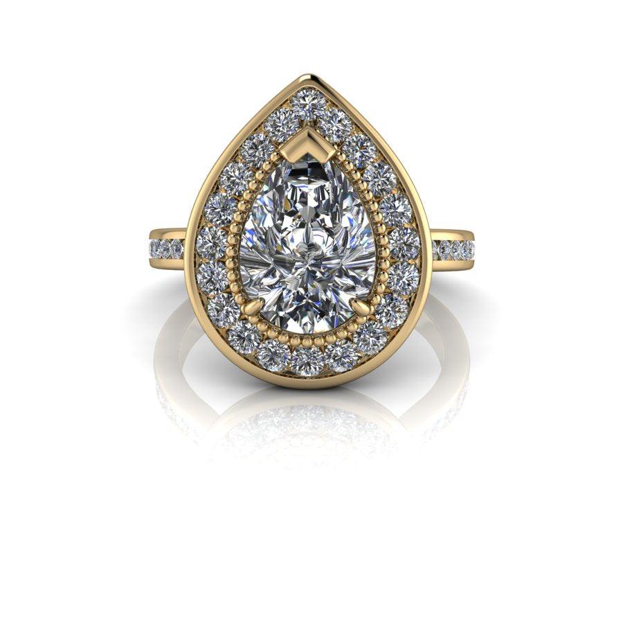 14kt yellow gold Engagement Ring Bel Viaggio Designs, LLC