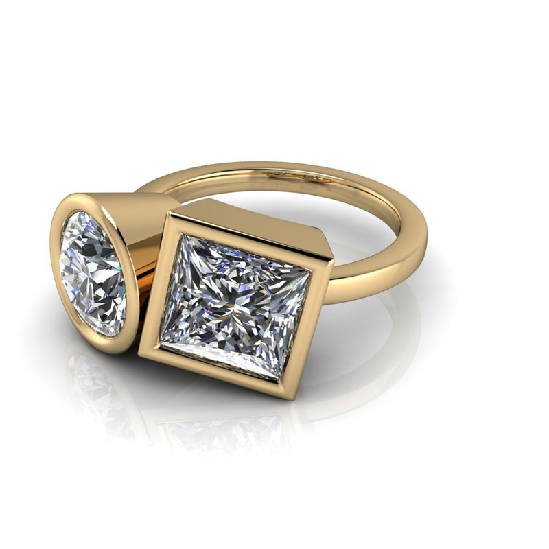 10kt yellow gold Engagement Ring Bel Viaggio Designs, LLC