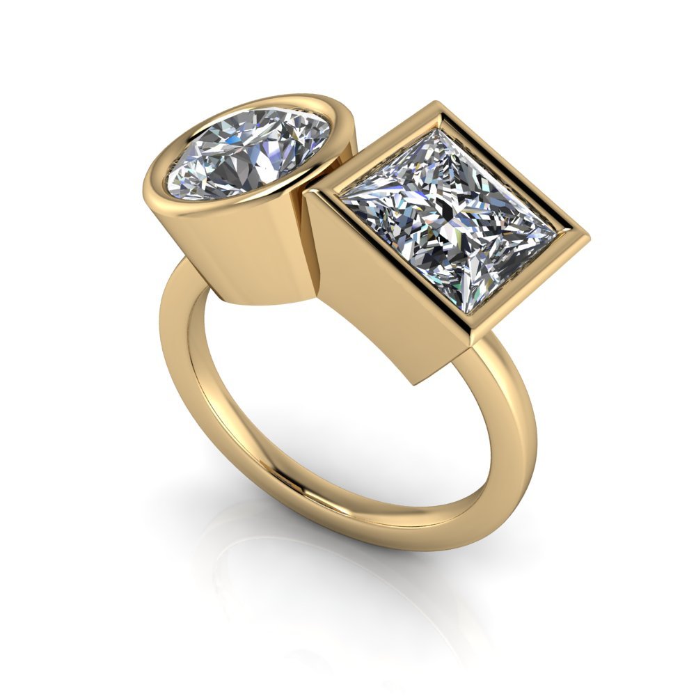 10kt yellow gold Engagement Ring Bel Viaggio Designs, LLC