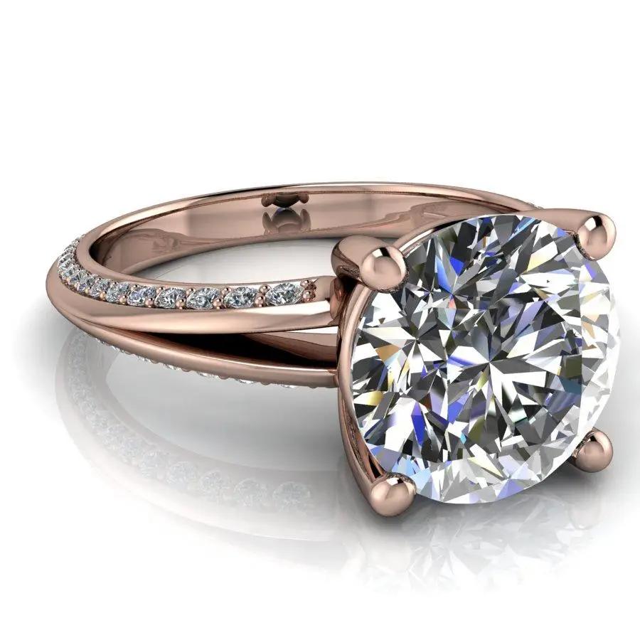 10kt rose gold Engagement Ring Bel Viaggio Designs, LLC