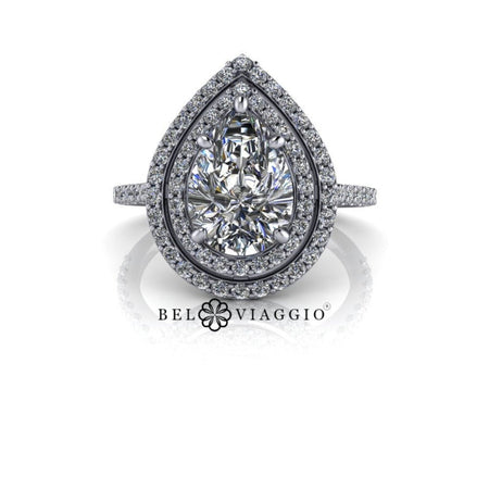 10kt white gold Engagement Ring Bel Viaggio Designs, LLC