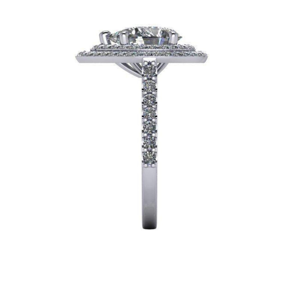 10kt white gold Engagement Ring Bel Viaggio Designs, LLC