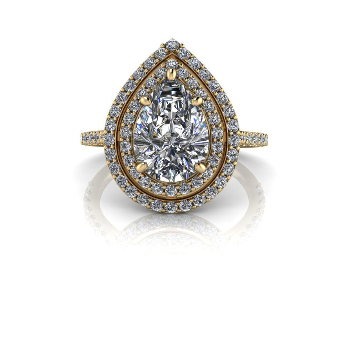 10kt yellow gold Engagement Ring Bel Viaggio Designs, LLC