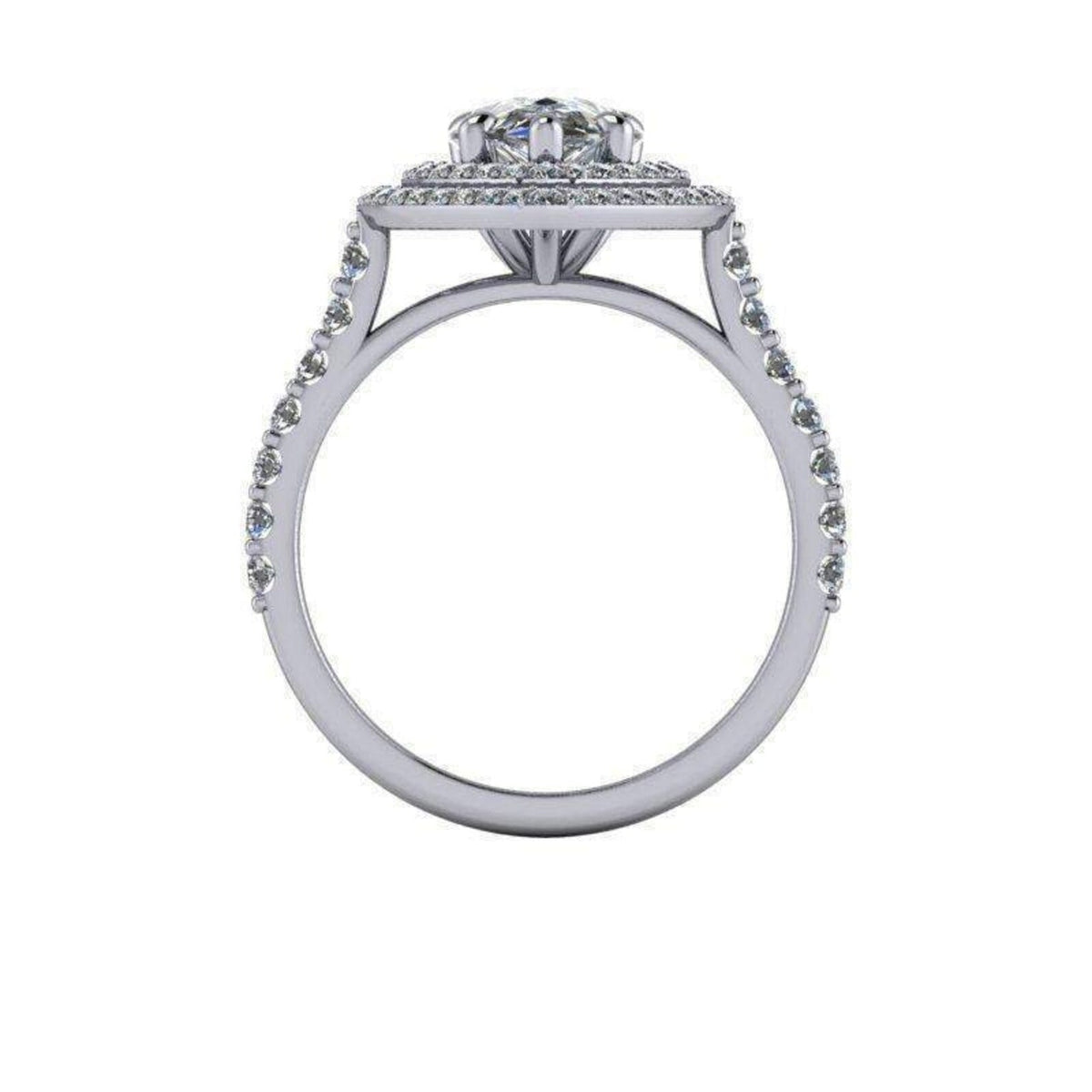 10kt white gold Engagement Ring Bel Viaggio Designs, LLC