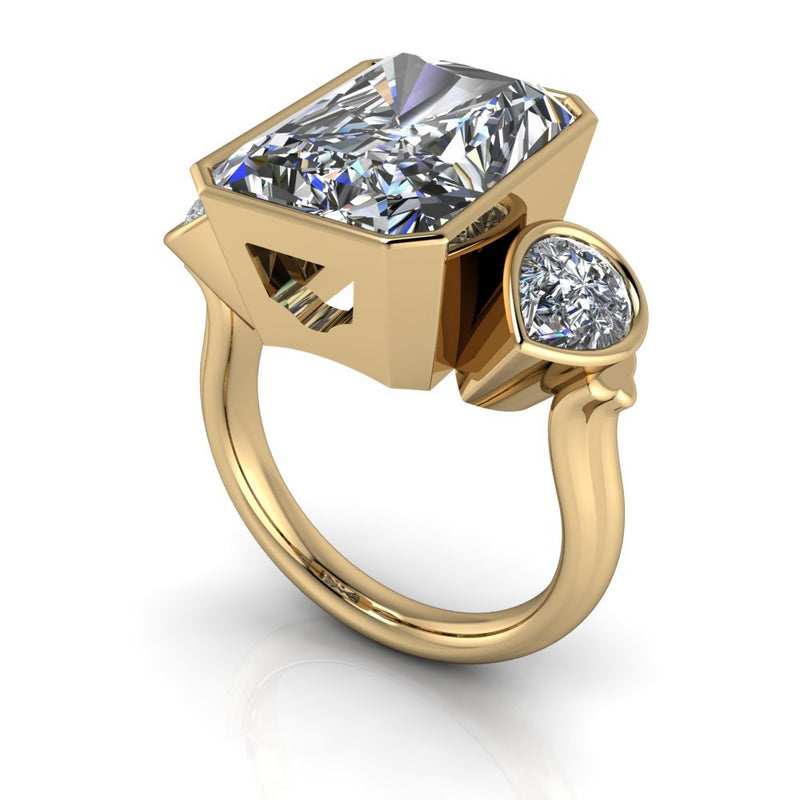 10kt yellow gold Engagement Ring Bel Viaggio Designs, LLC