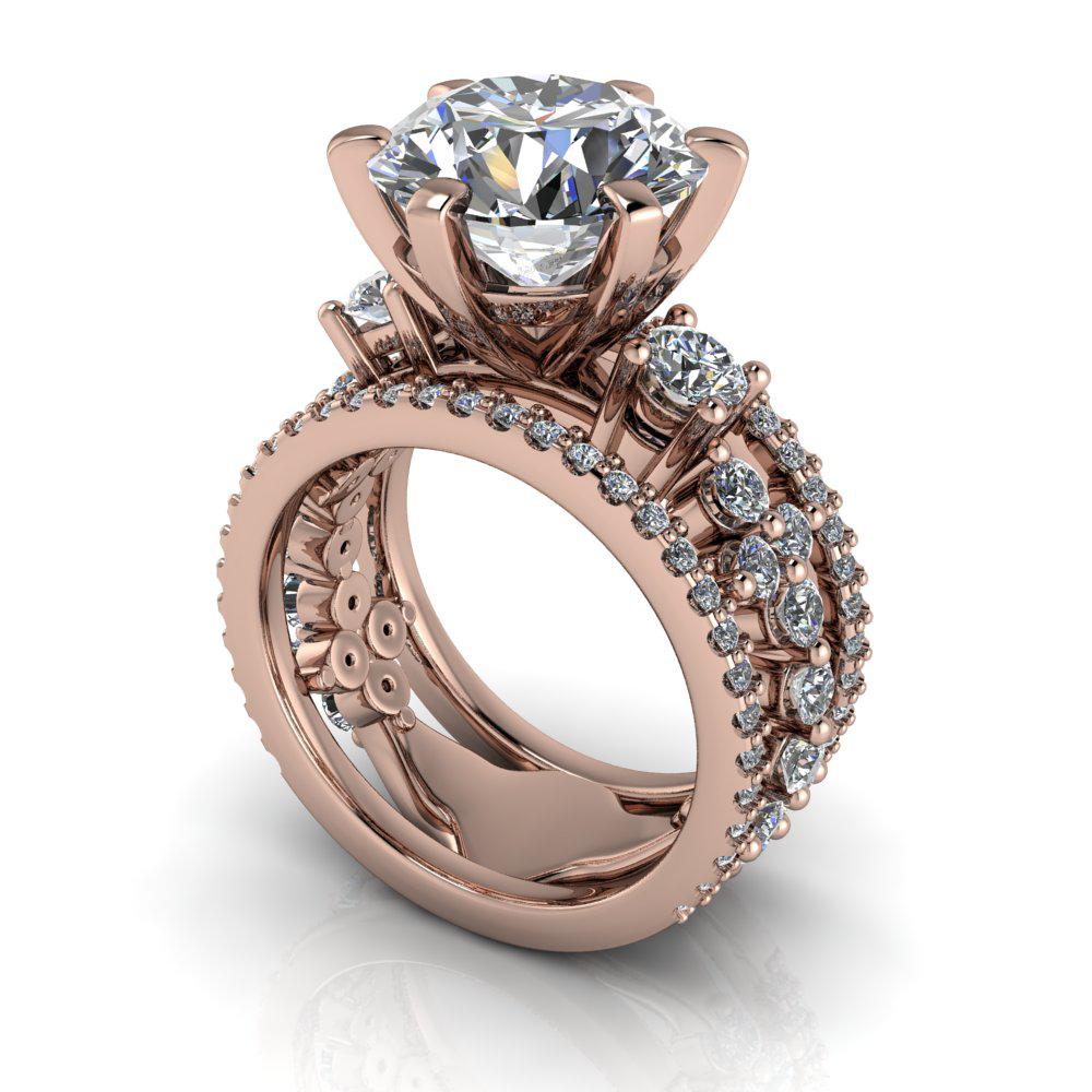 10kt rose gold Engagement Ring Bel Viaggio Designs, LLC