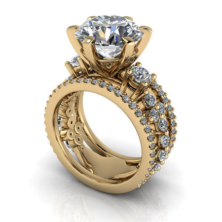 10kt yellow gold Engagement Ring Bel Viaggio Designs, LLC