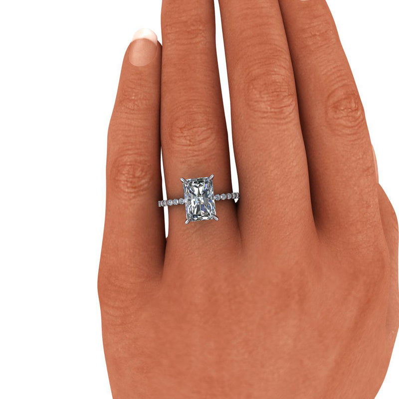 10kt white gold Engagement Ring Bel Viaggio Designs, LLC