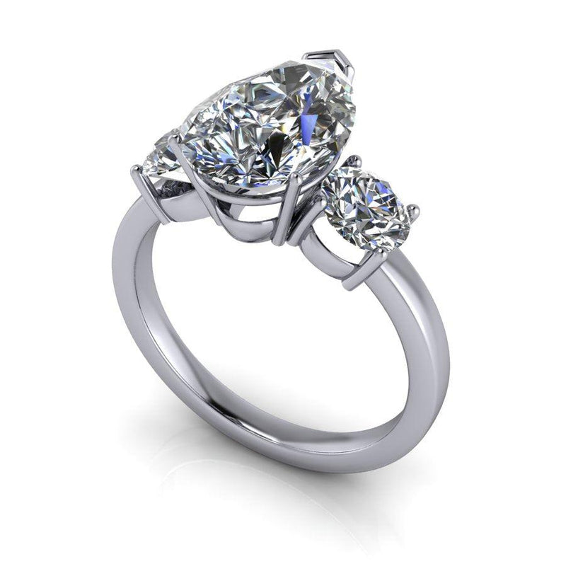 14kt white gold Engagement Ring Bel Viaggio Designs, LLC