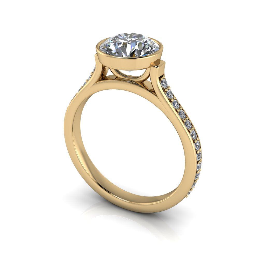 10kt yellow gold Engagement Ring Bel Viaggio Designs, LLC