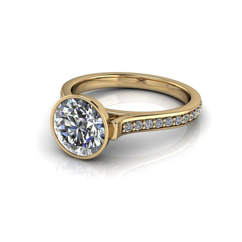 10kt yellow gold Engagement Ring Bel Viaggio Designs, LLC