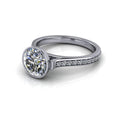 10kt white gold Engagement Ring Bel Viaggio Designs, LLC