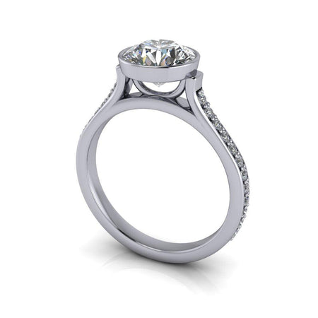 10kt white gold Engagement Ring Bel Viaggio Designs, LLC