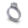 10kt white gold Engagement Ring Bel Viaggio Designs, LLC