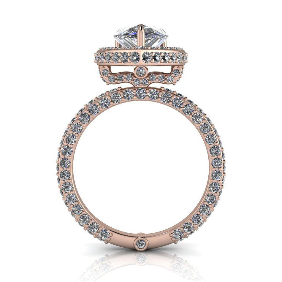 10kt white gold Engagement Ring Bel Viaggio Designs, LLC