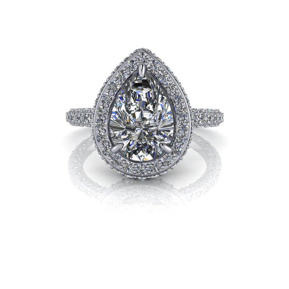 10kt white gold Engagement Ring Bel Viaggio Designs, LLC
