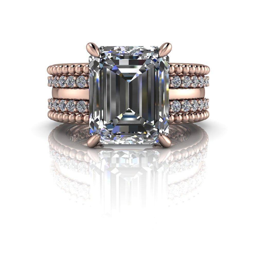 10kt rose gold Engagement Ring Bel Viaggio Designs, LLC