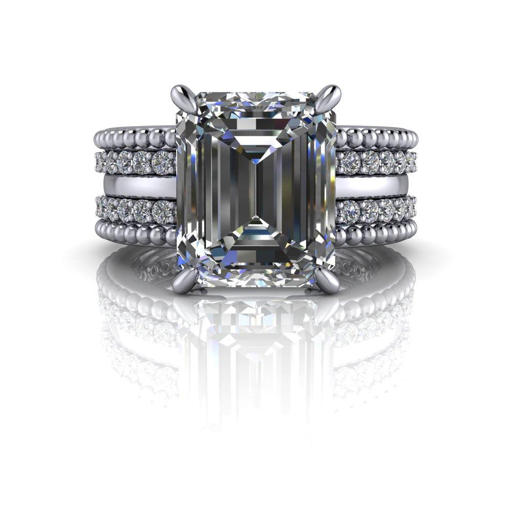 10kt white gold Engagement Ring Bel Viaggio Designs, LLC