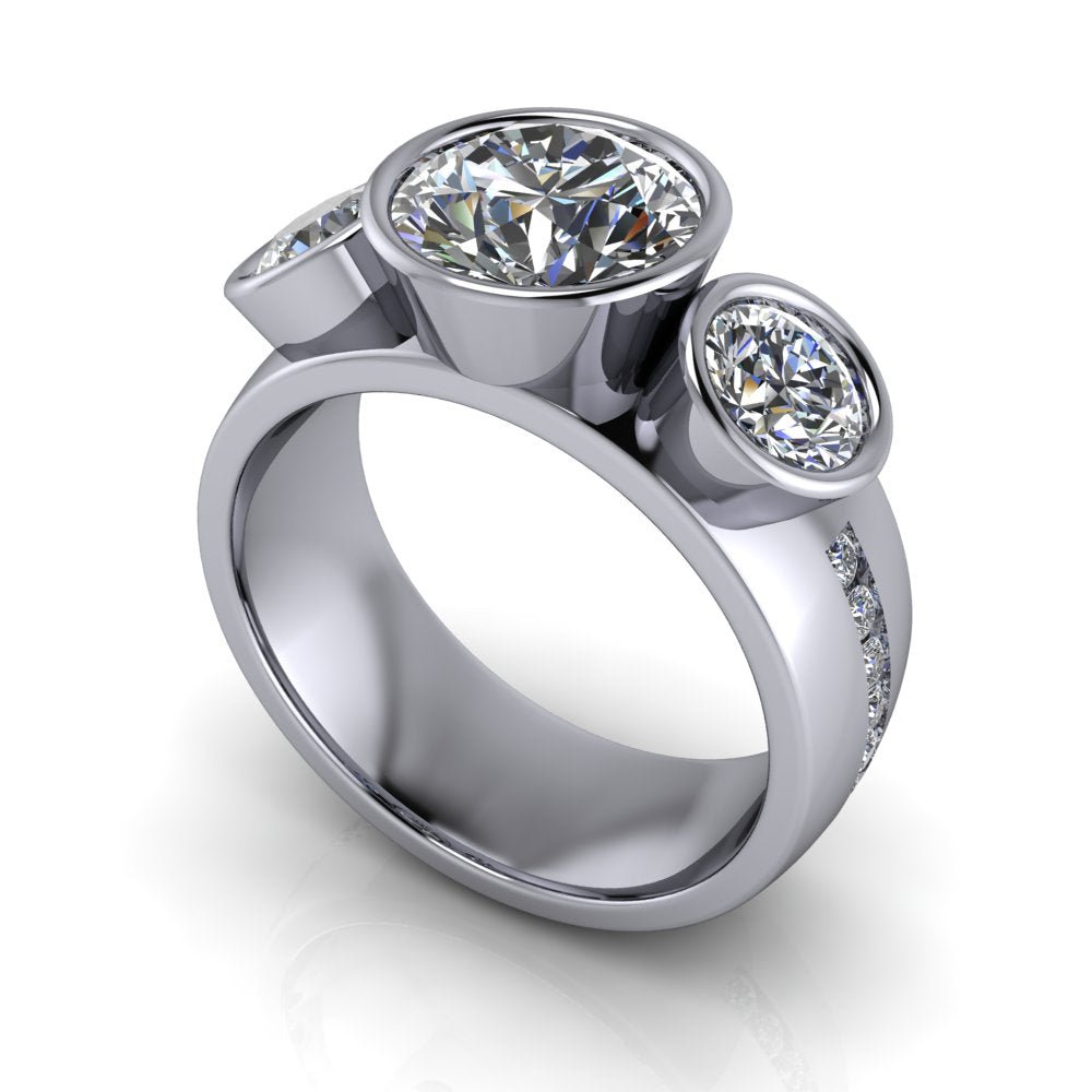 925 Silver Engagement Ring Bel Viaggio Designs, LLC