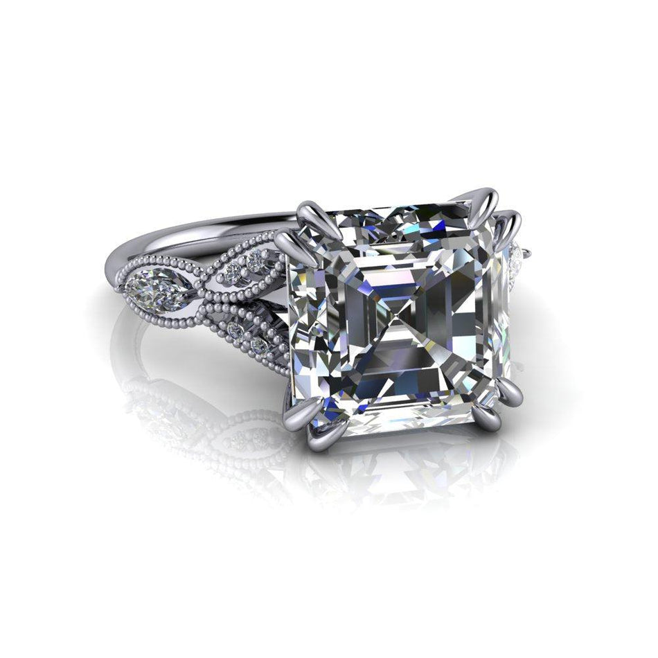 10kt white gold Engagement Ring Bel Viaggio Designs, LLC