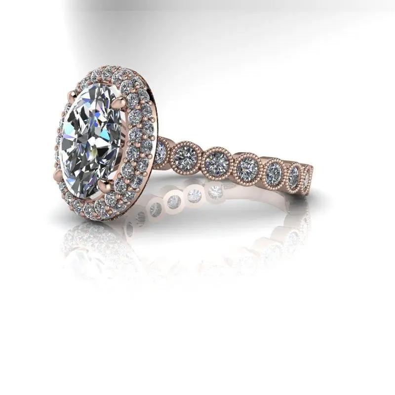 14kt rose gold Engagement Ring Bel Viaggio Designs, LLC