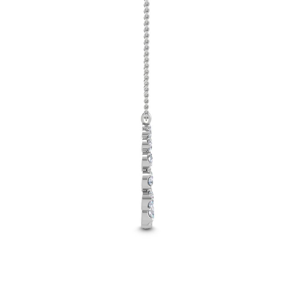 10kt white gold necklace Bel Viaggio Designs, LLC