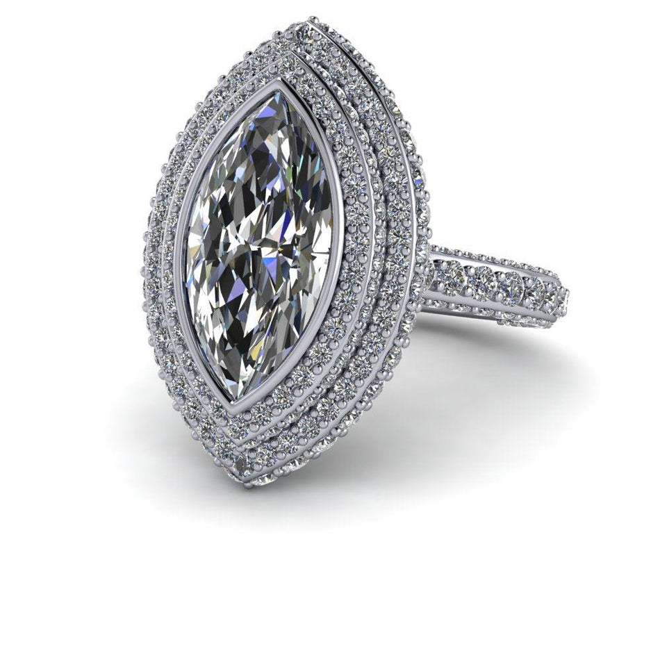925 Silver Engagement Ring Bel Viaggio Designs, LLC