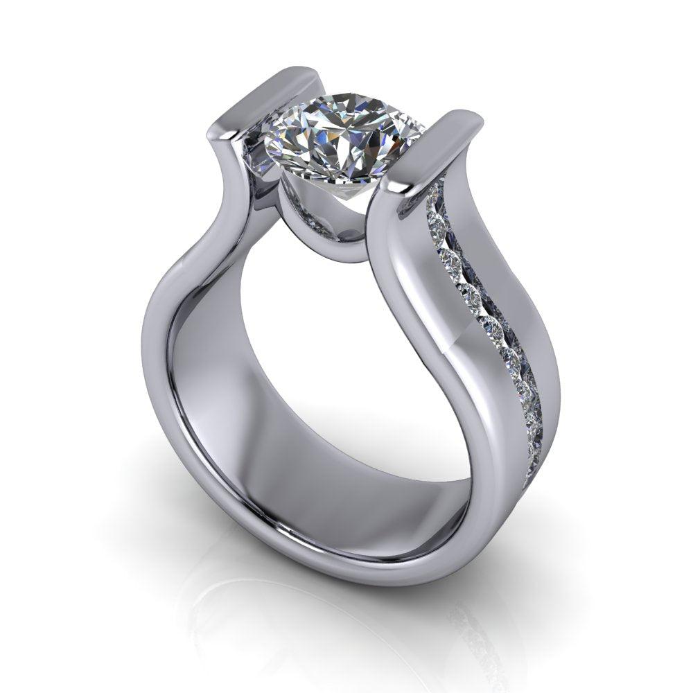 925 Silver Engagement Ring Bel Viaggio Designs, LLC