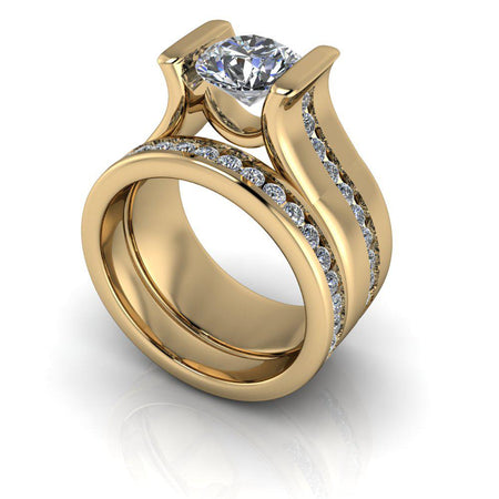 10kt yellow gold Engagement Ring Bel Viaggio Designs, LLC