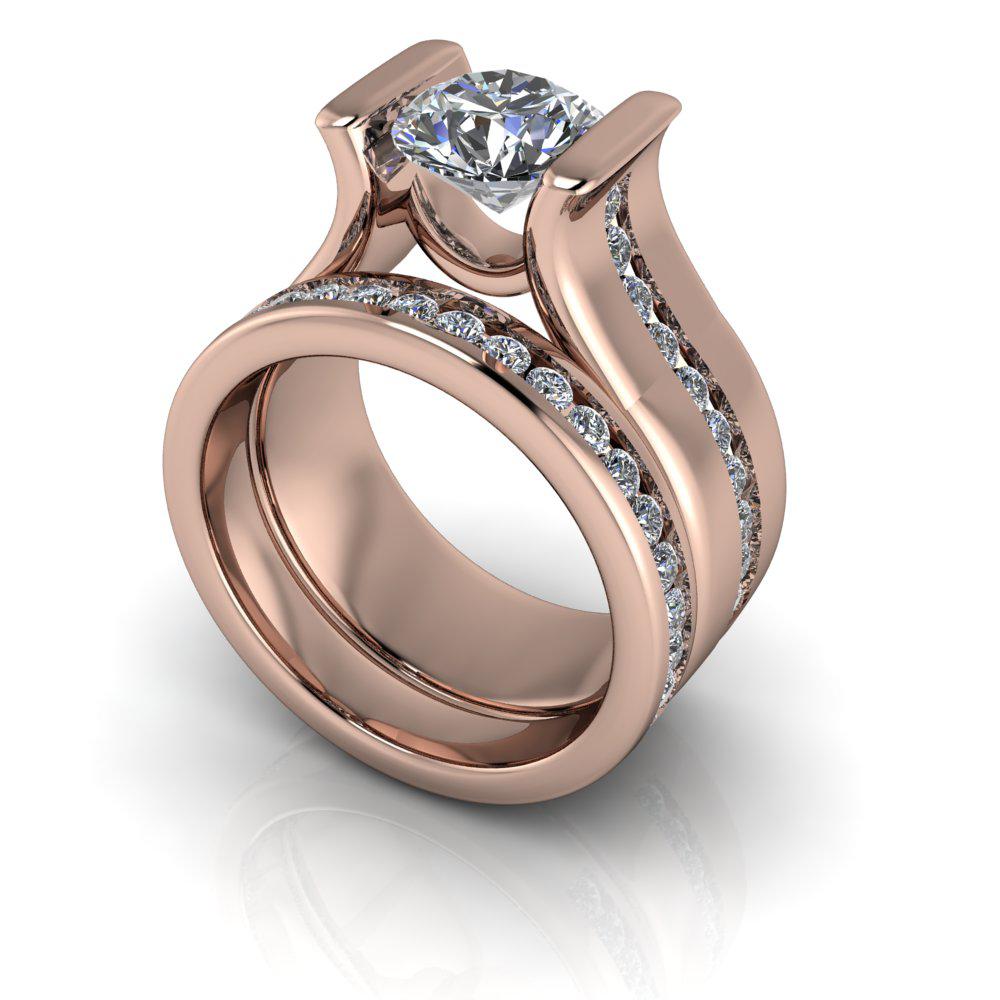 10kt rose gold Engagement Ring Bel Viaggio Designs, LLC