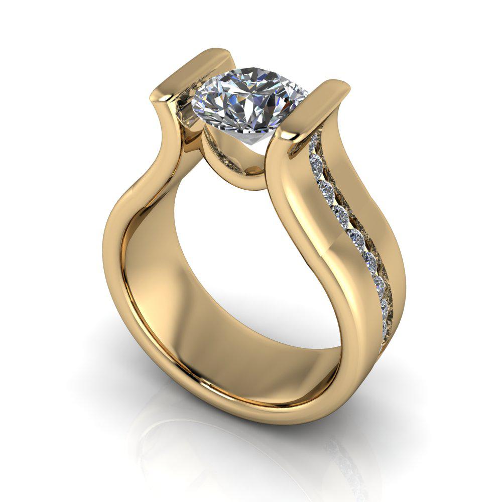 10kt rose gold Engagement Ring Bel Viaggio Designs, LLC