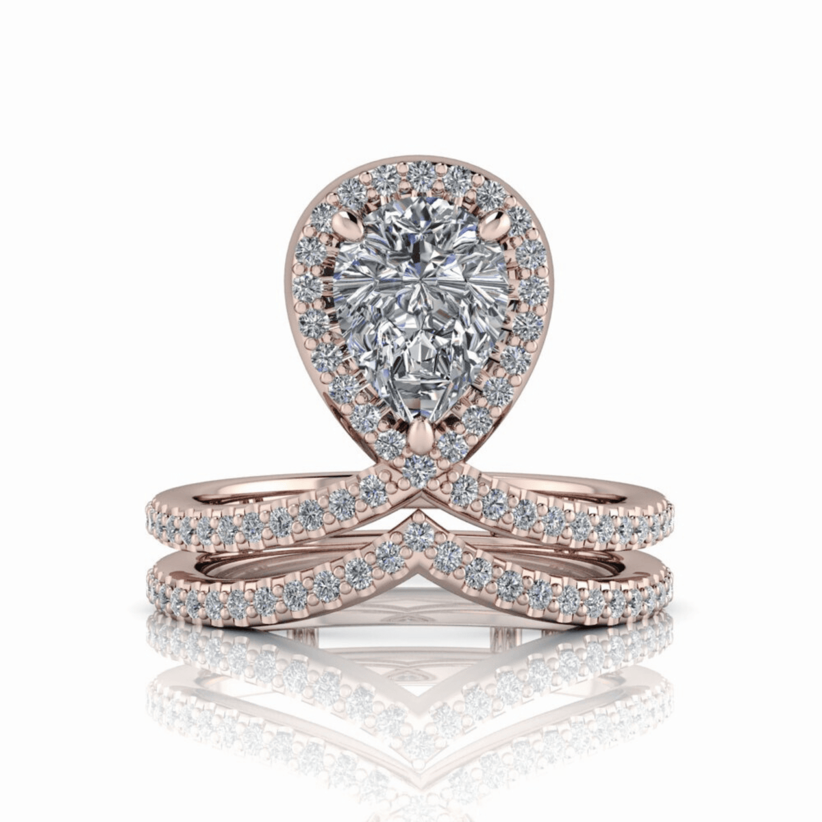 10kt rose gold Engagement Ring Bel Viaggio Designs, LLC