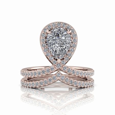 10kt rose gold Engagement Ring Bel Viaggio Designs, LLC