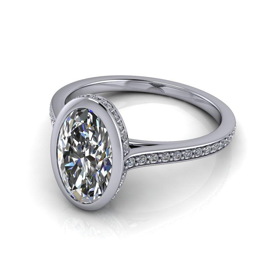 10kt white gold Engagement Ring Bel Viaggio Designs, LLC