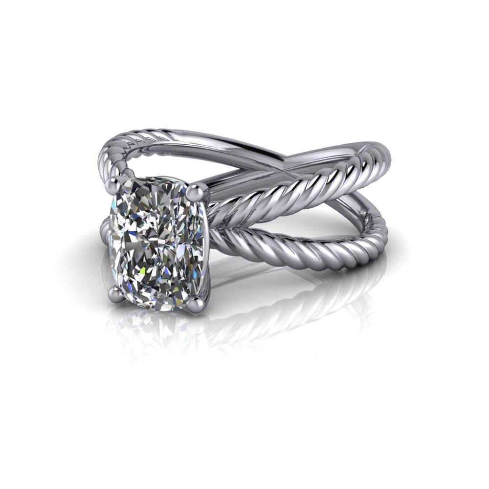 925 Silver Engagement Ring Bel Viaggio Designs, LLC