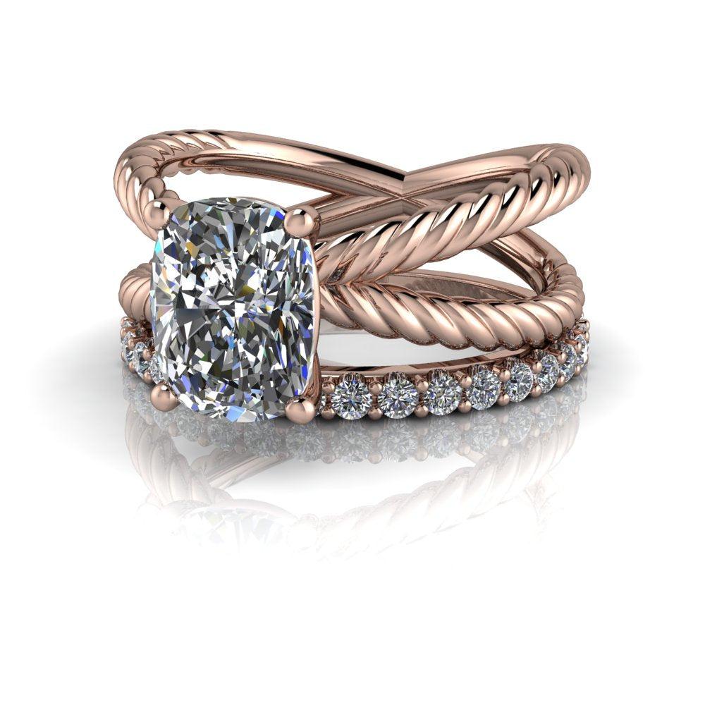 10kt rose gold Engagement Ring Bel Viaggio Designs, LLC