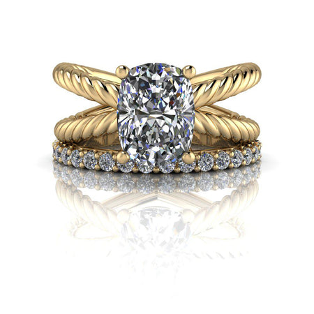 10kt yellow gold Engagement Ring Bel Viaggio Designs, LLC