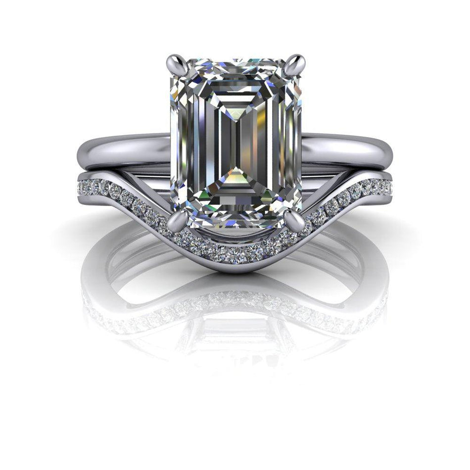 10kt white gold Engagement Ring Bel Viaggio Designs, LLC