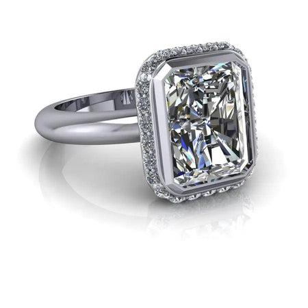 10kt white gold Engagement Ring Bel Viaggio Designs, LLC