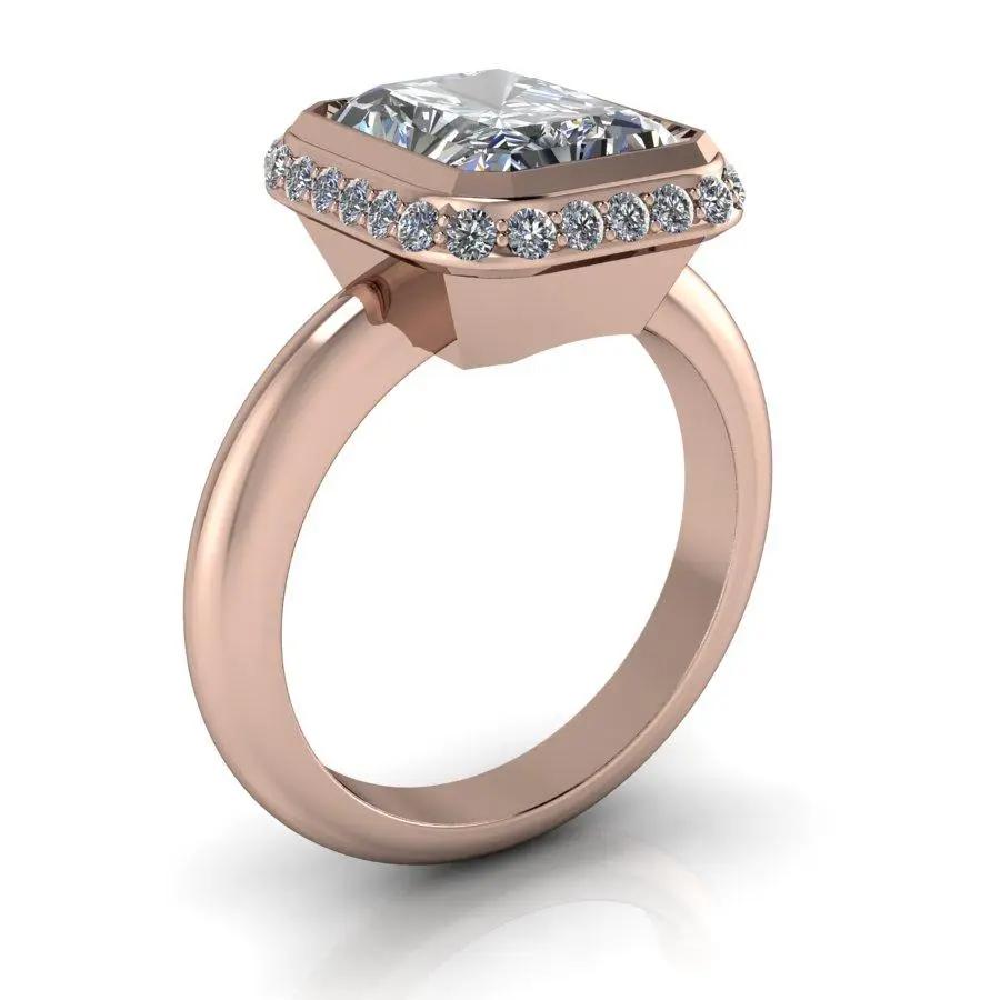 10kt rose gold Engagement Ring Bel Viaggio Designs, LLC