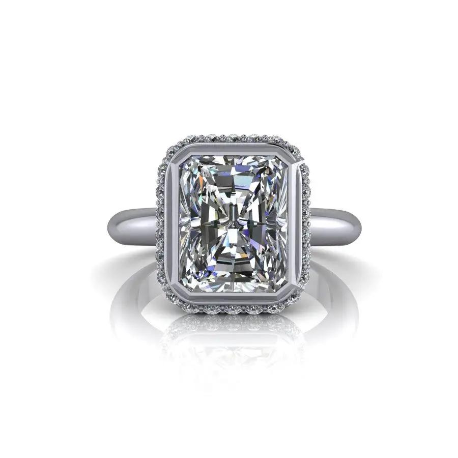 925 Silver Engagement Ring Bel Viaggio Designs, LLC