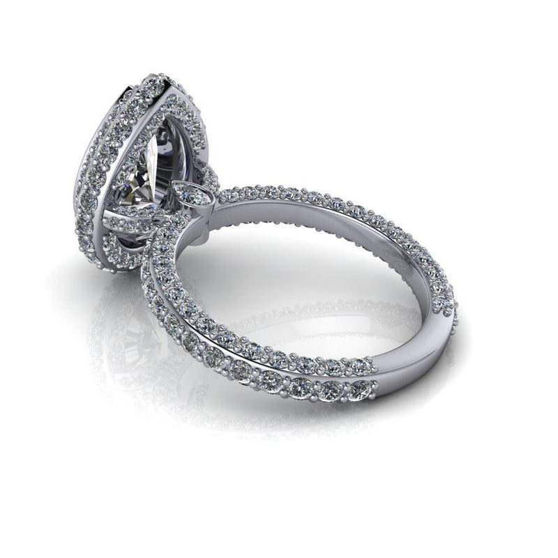 10kt white gold Engagement Ring Bel Viaggio Designs, LLC