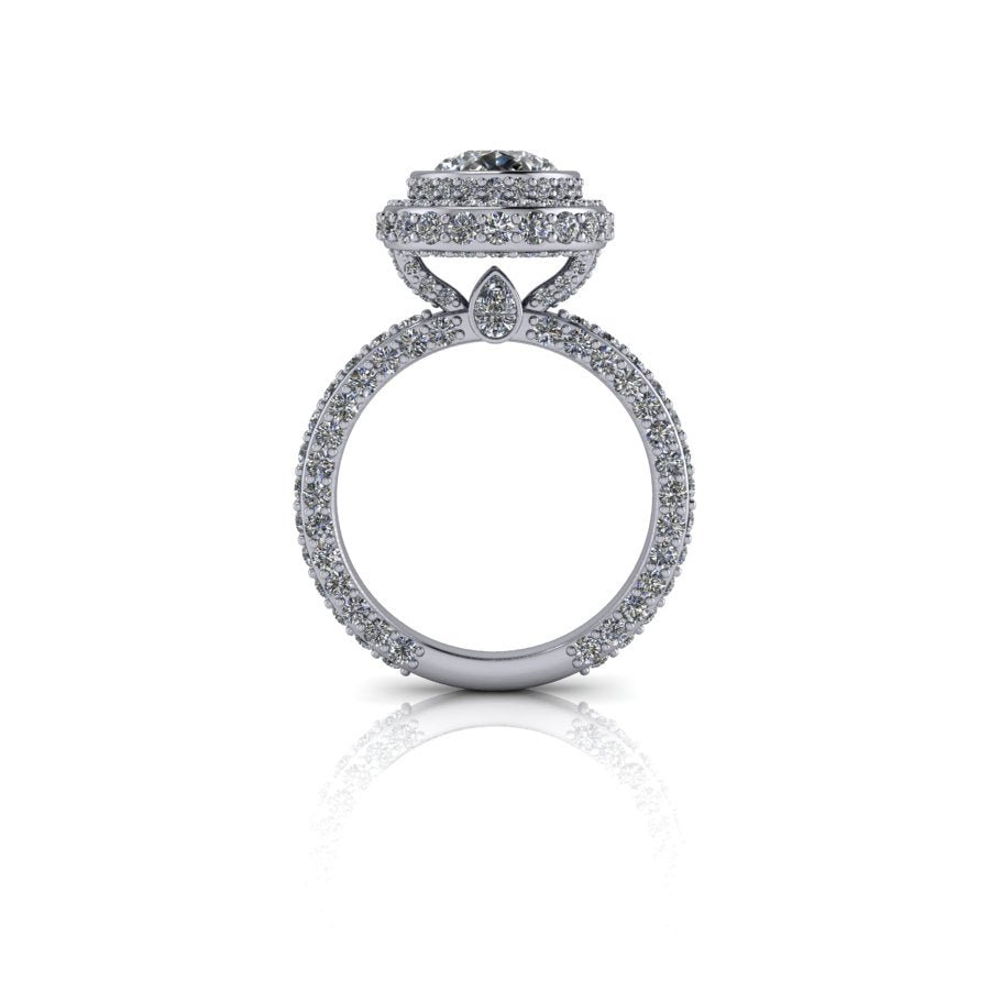 10kt white gold Engagement Ring Bel Viaggio Designs, LLC