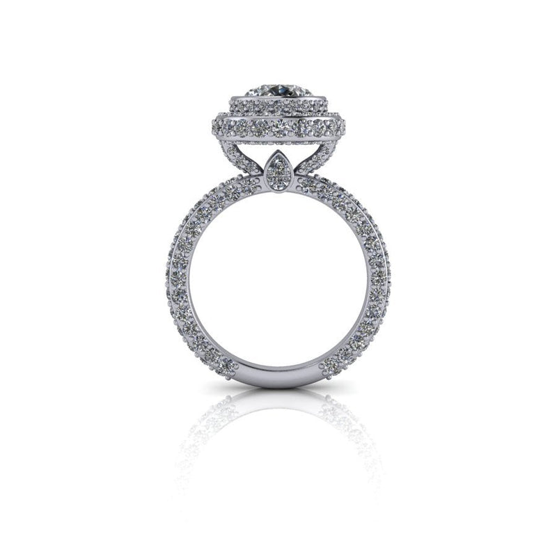 10kt white gold Engagement Ring Bel Viaggio Designs, LLC