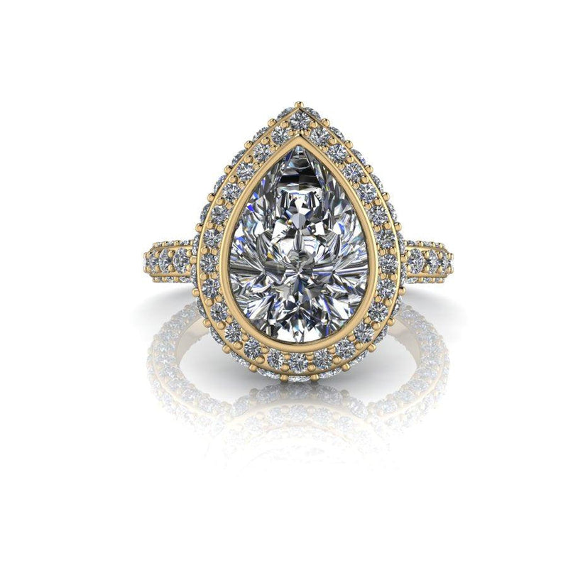 10kt yellow gold Engagement Ring Bel Viaggio Designs, LLC