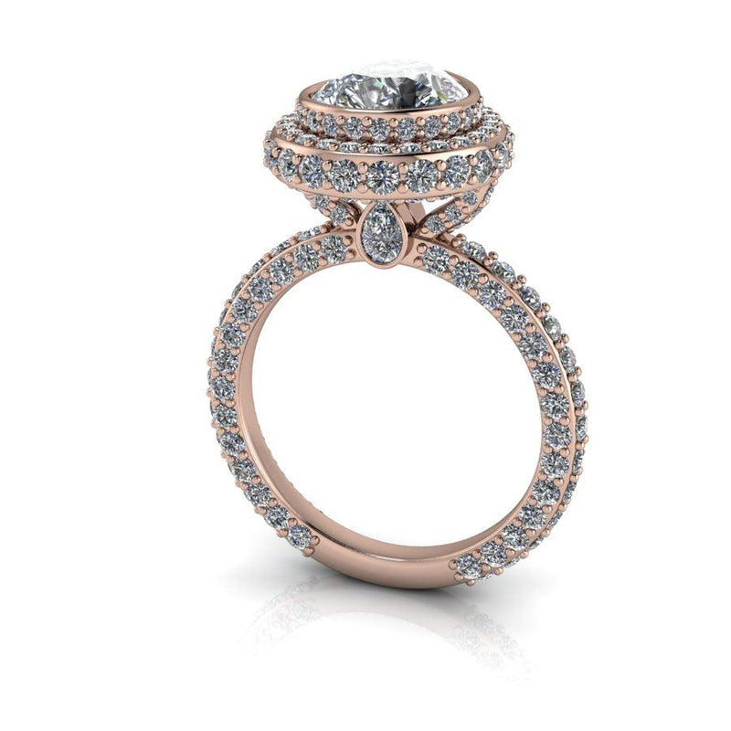 10kt rose gold Engagement Ring Bel Viaggio Designs, LLC